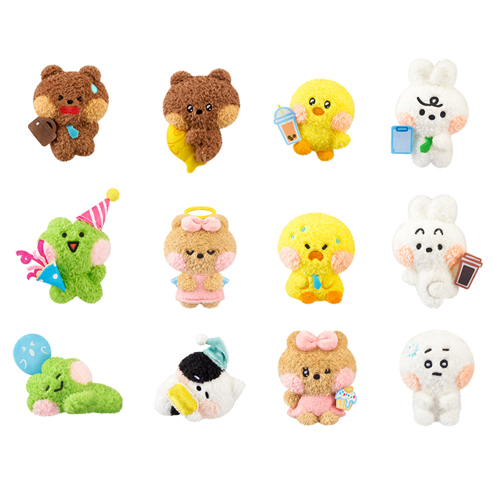 LINE FRIENDS minini-社畜毛絨 隨機1入