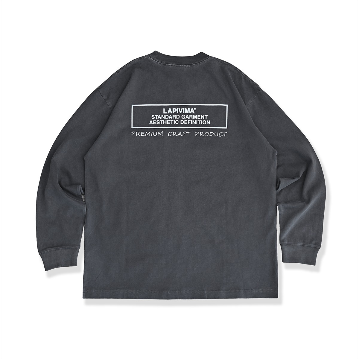 LAPRIMA 標語印花蠟染口袋長袖