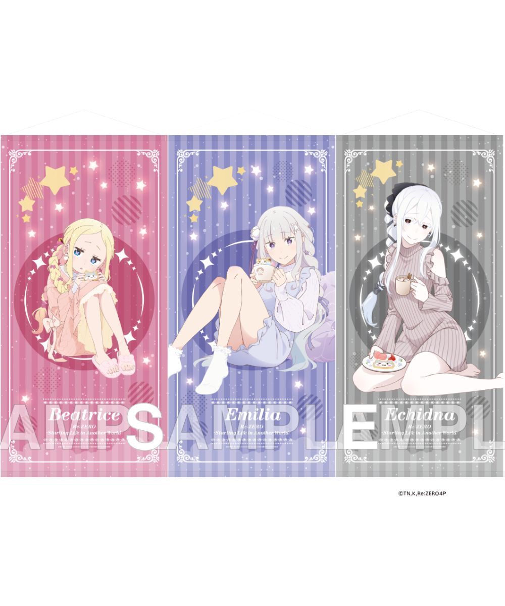 預購-「Re:從零開始的異世界生活」BIG掛軸 愛蜜莉雅的誕生日生活2025 ver. 系列【日本進口精品】