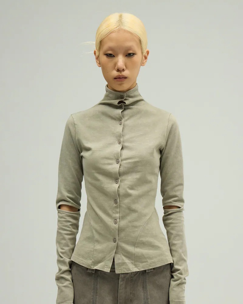 SILVER NINE Reversible Cut-Out Fitted Top