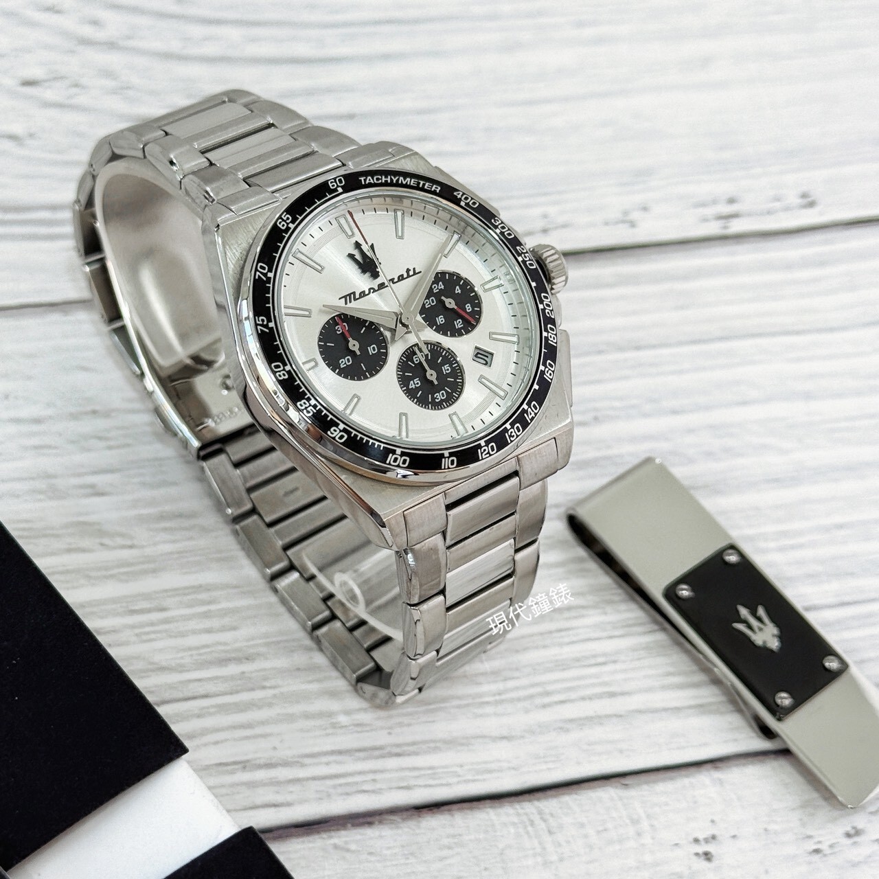 【Maserati 瑪莎拉蒂】Velocità系列 三眼計時禮盒組R8873652009 43mm 現代鐘錶