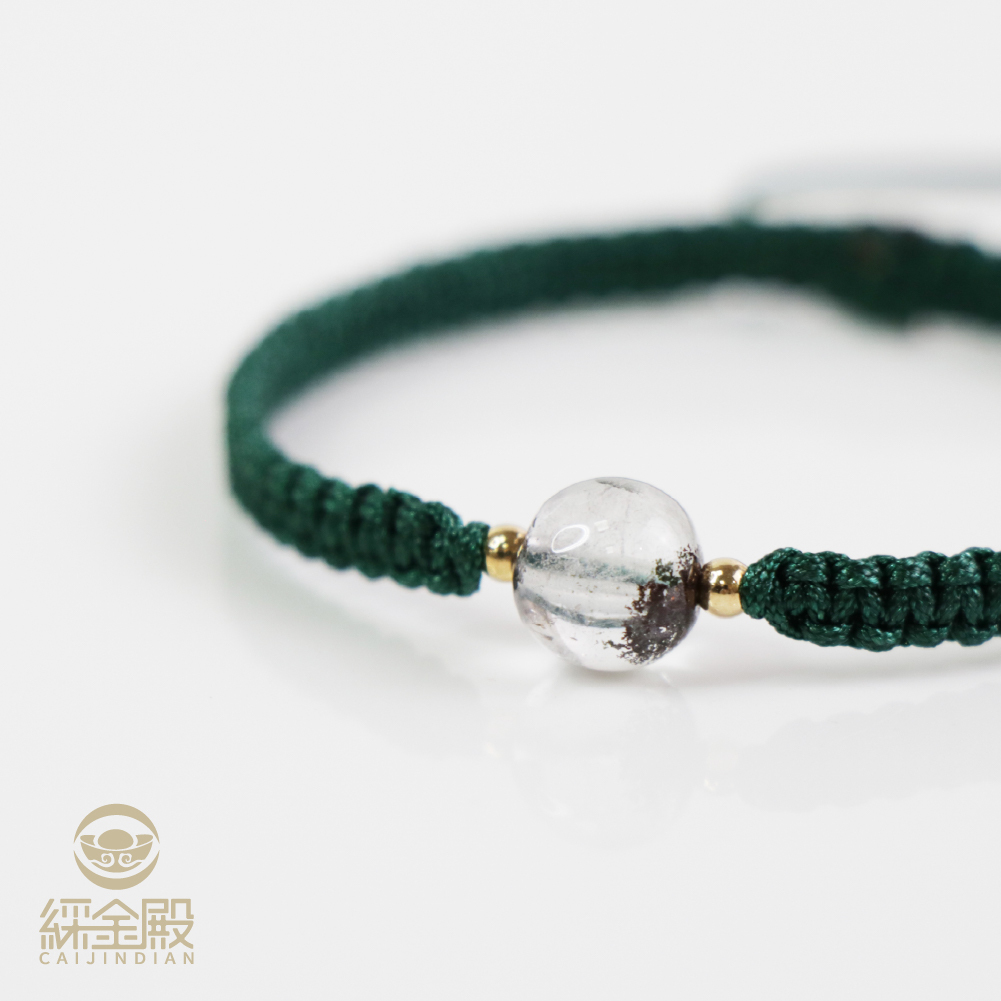 綠幽靈聚財手繩｜《含過爐》提升財運｜招財 ｜ 聚財｜增強事業運【綵金殿】