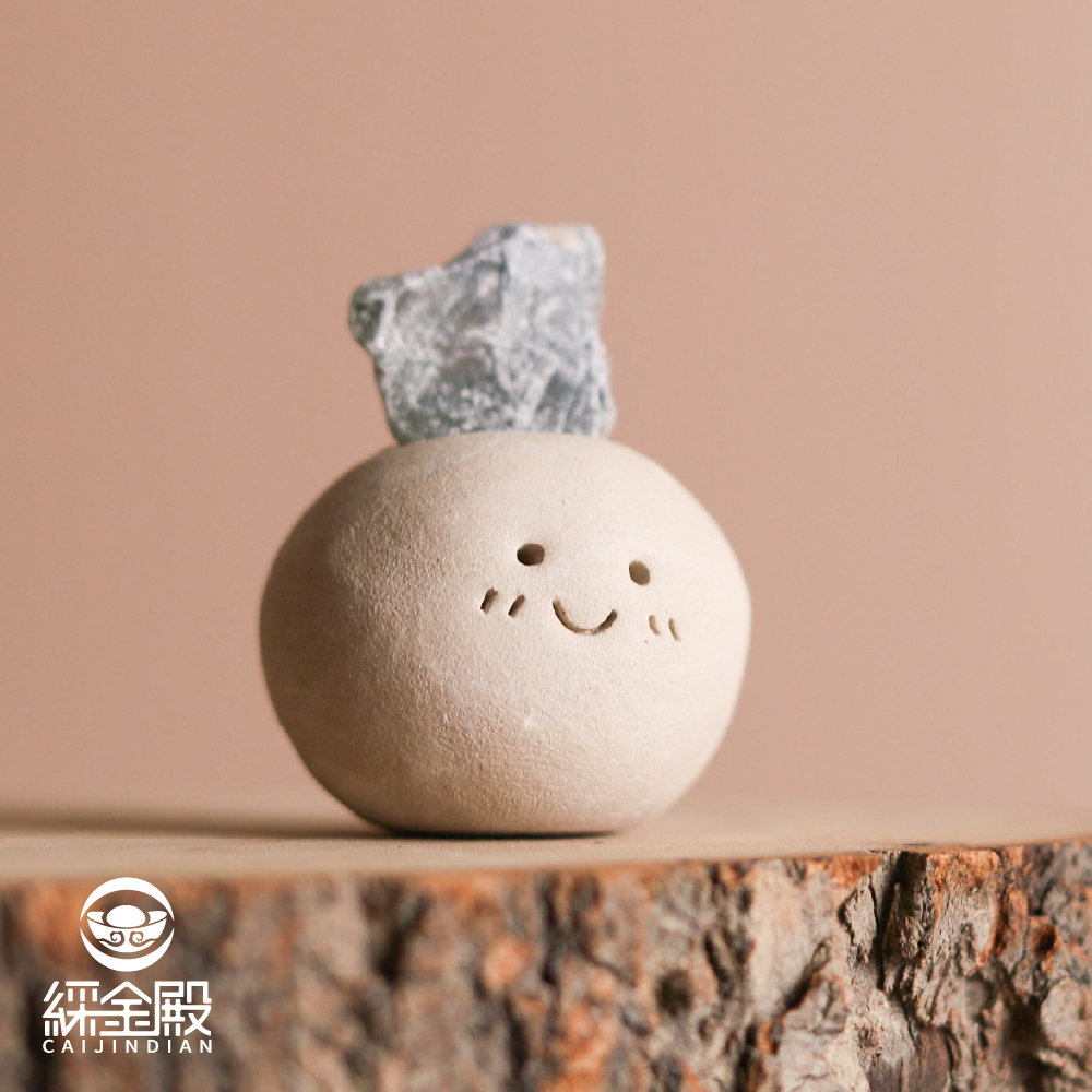 天青石療癒礦石迷你擺件｜減輕焦慮｜心緒穩定｜天使能量｜茶桌擺件｜過爐加持【綵金殿】