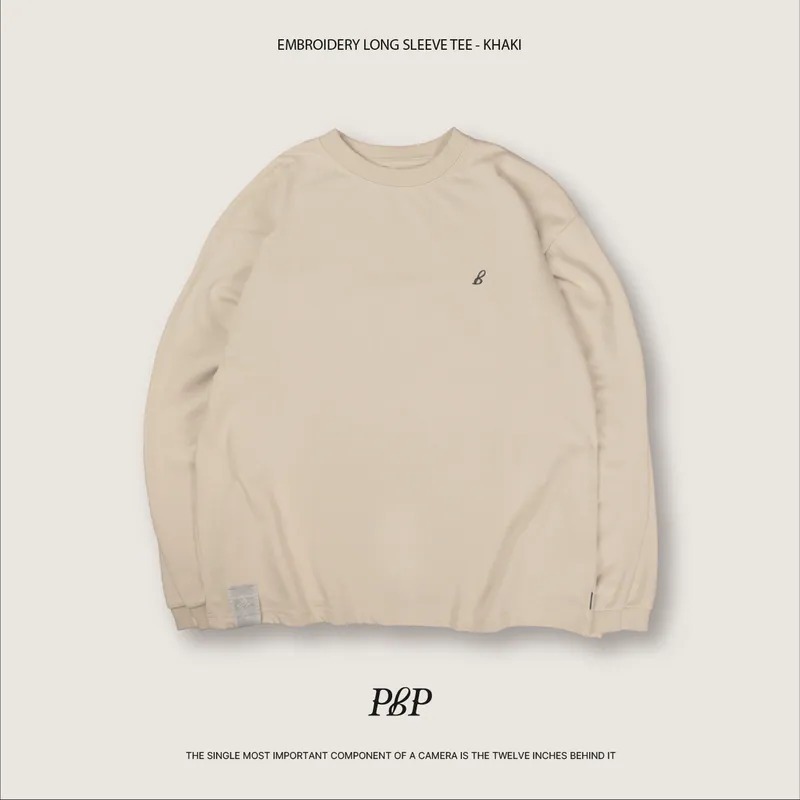 P.B.P EMBROIDERY LONG SLEEVE TEE