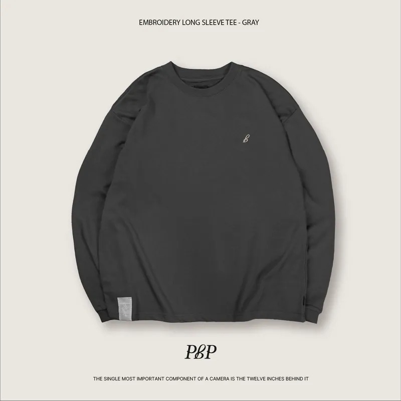 P.B.P EMBROIDERY LONG SLEEVE TEE