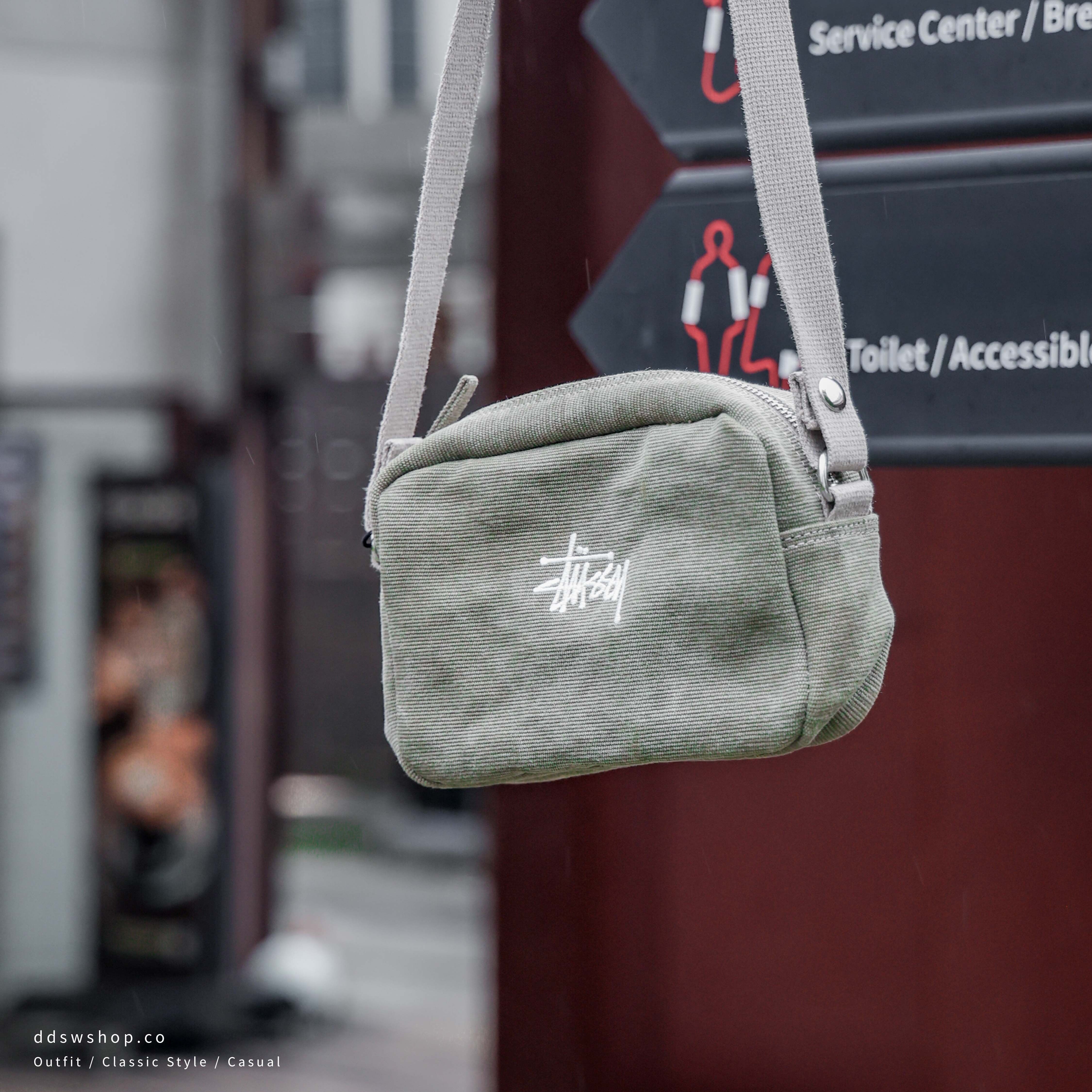 "現貨" STUSSY WAXED CANVAS SIDE POUCH 蠟布側背小包
