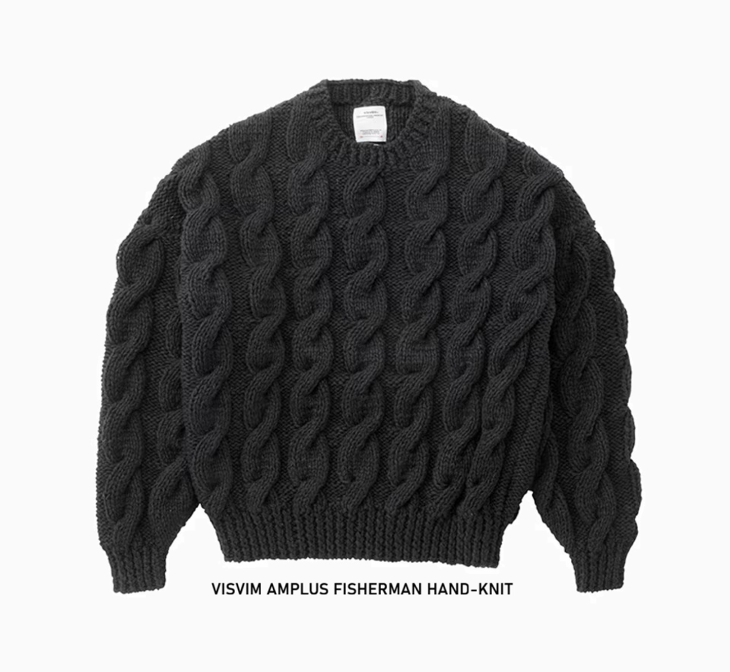 🔥ON SALE 55% OFF : VISVIM AMPLUS FISHERMAN HAND-KNIT - BLACK IN STOCK NOW (現貨發售中)