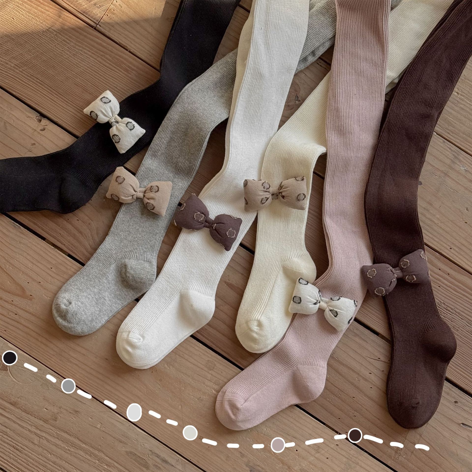 胖胖蝴蝶結褲襪(XS-XXL)