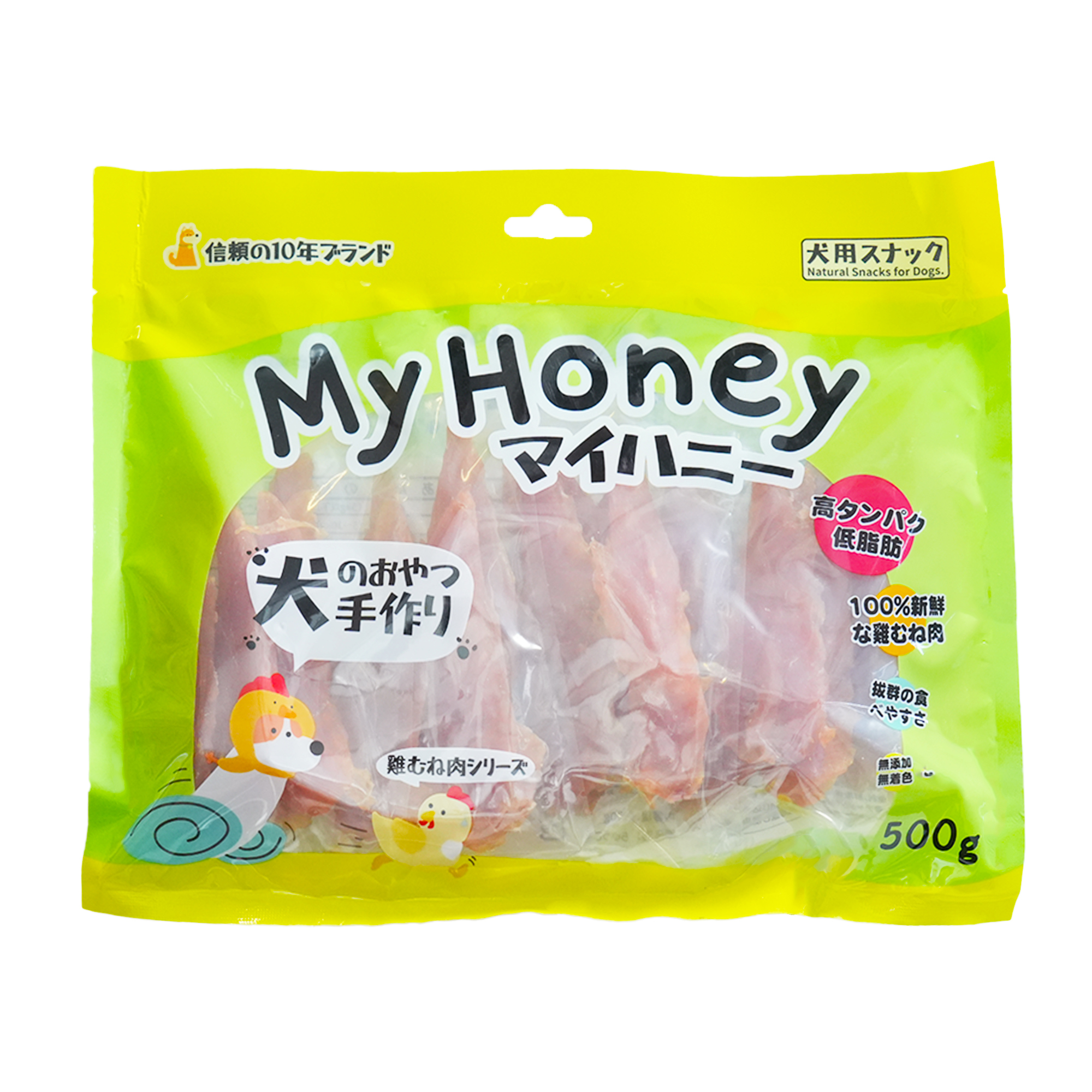MyHoney 雞肉包鱈魚絲 500g