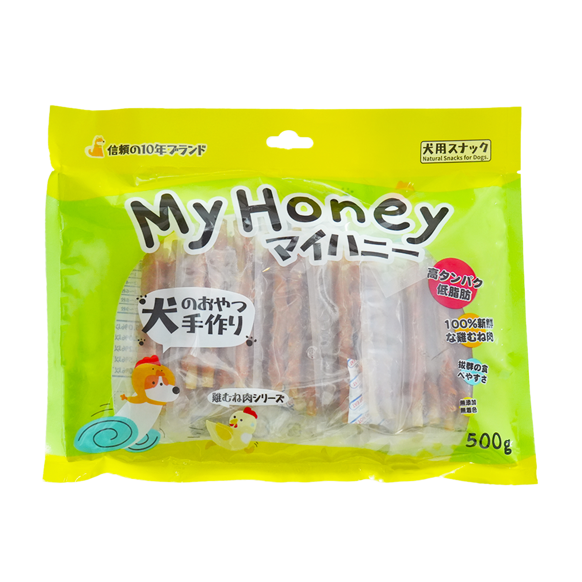 MyHoney ．雞肉包牛根棒500g