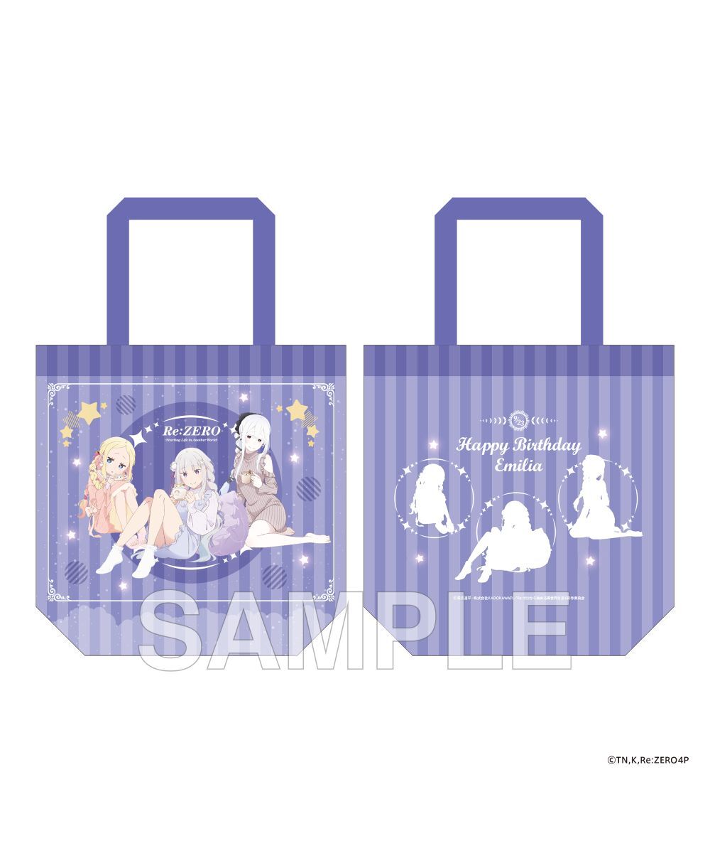 預購-「Re:從零開始的異世界生活」帆布袋 愛蜜莉雅的誕生日生活2025 ver.【日本進口精品】