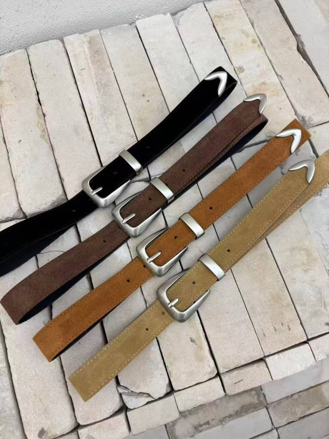 麂皮皮帶🩶（3cm)