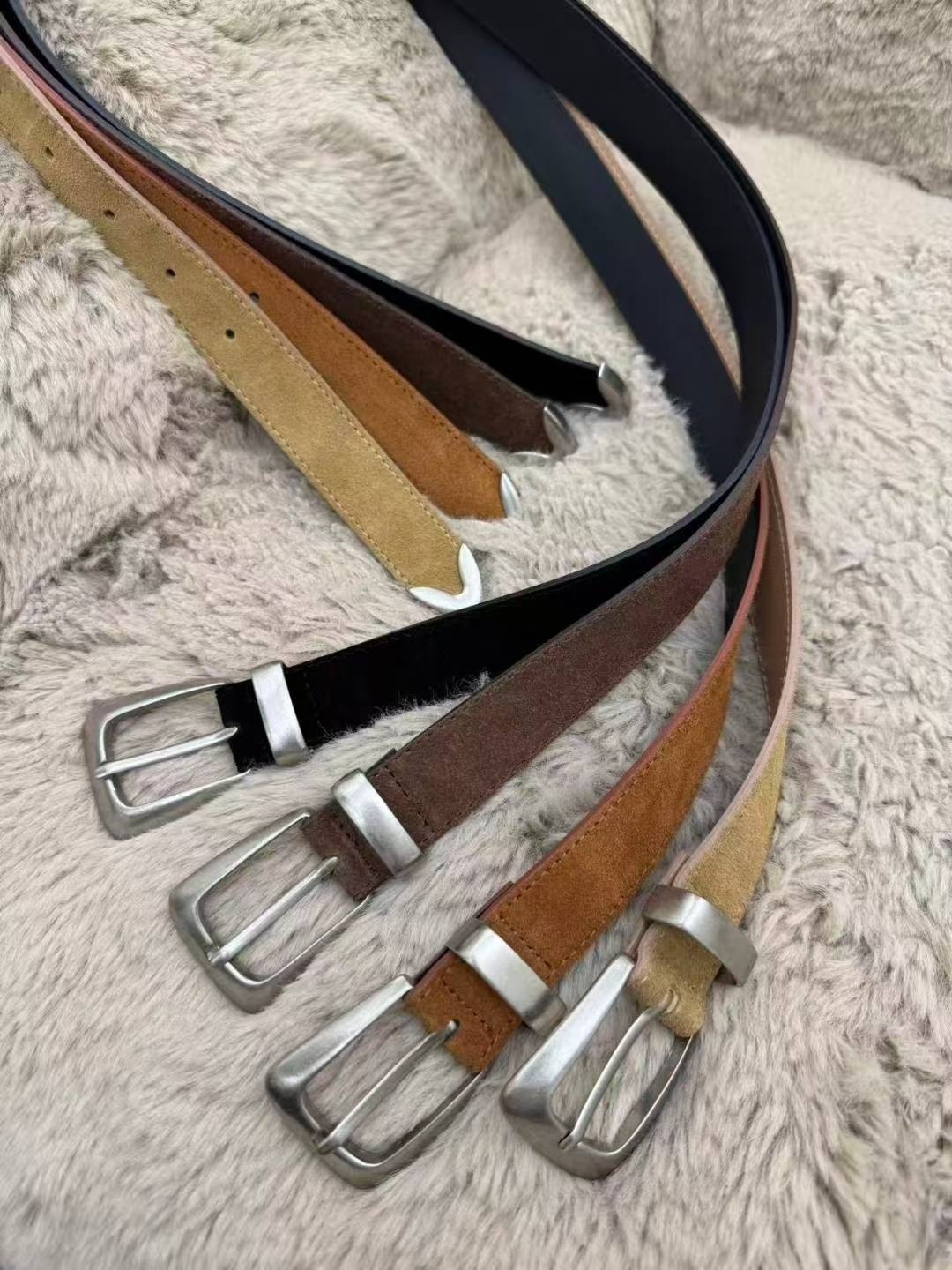 麂皮皮帶🩶（3cm)