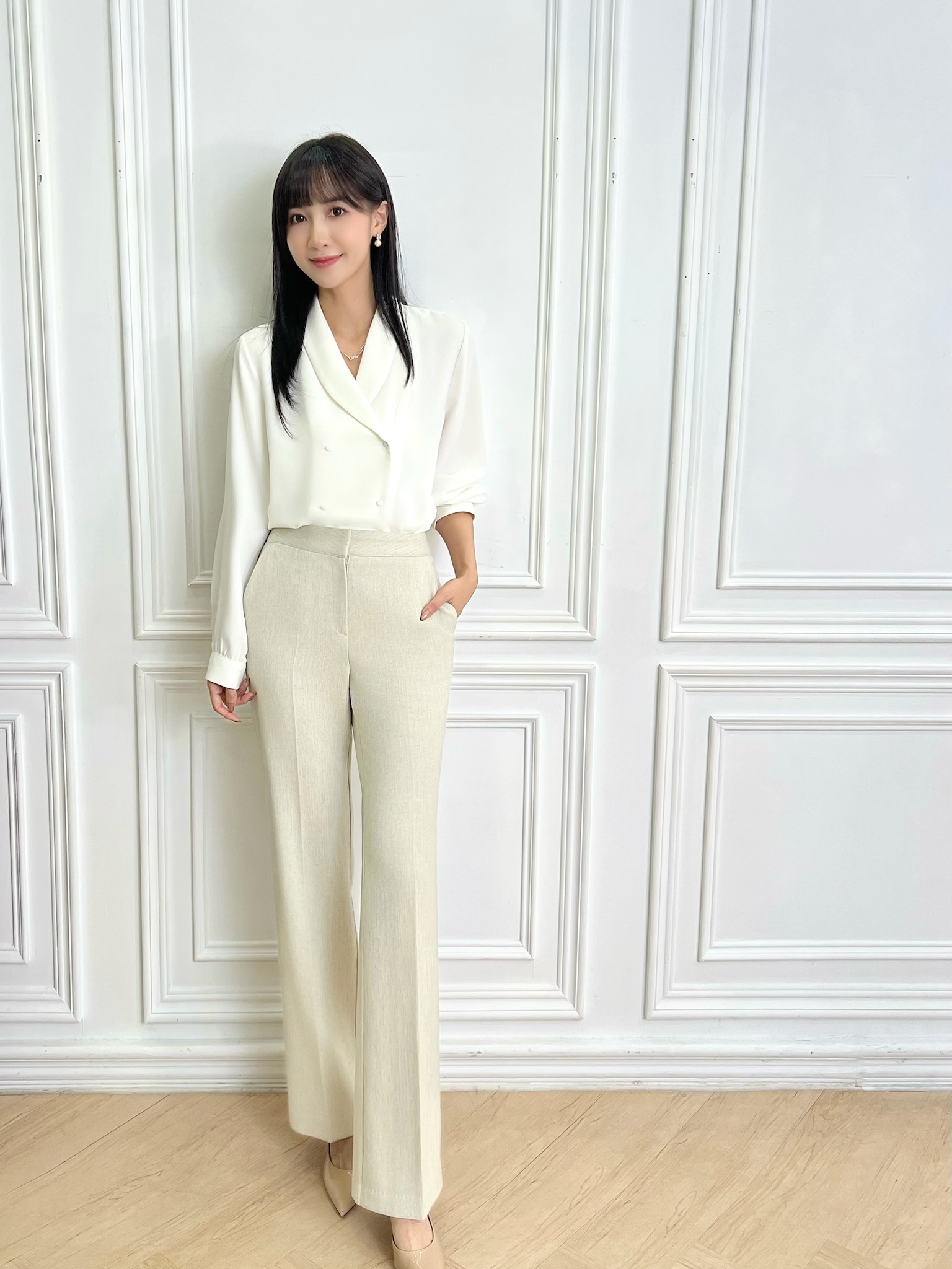 雙排釦翻領上衣