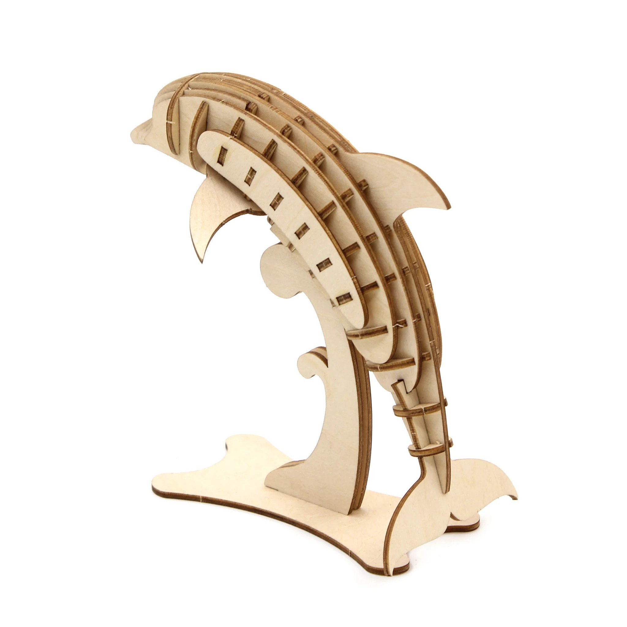 Jigzle 3D Wooden puzzle - Dolphin
