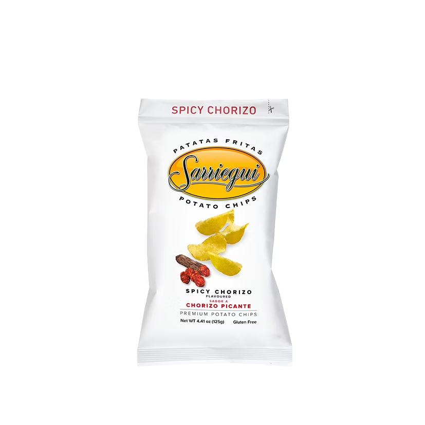 SARRIEGUI 薩瑞吉 西班牙頂級洋芋片 辣味臘腸風味（125g）