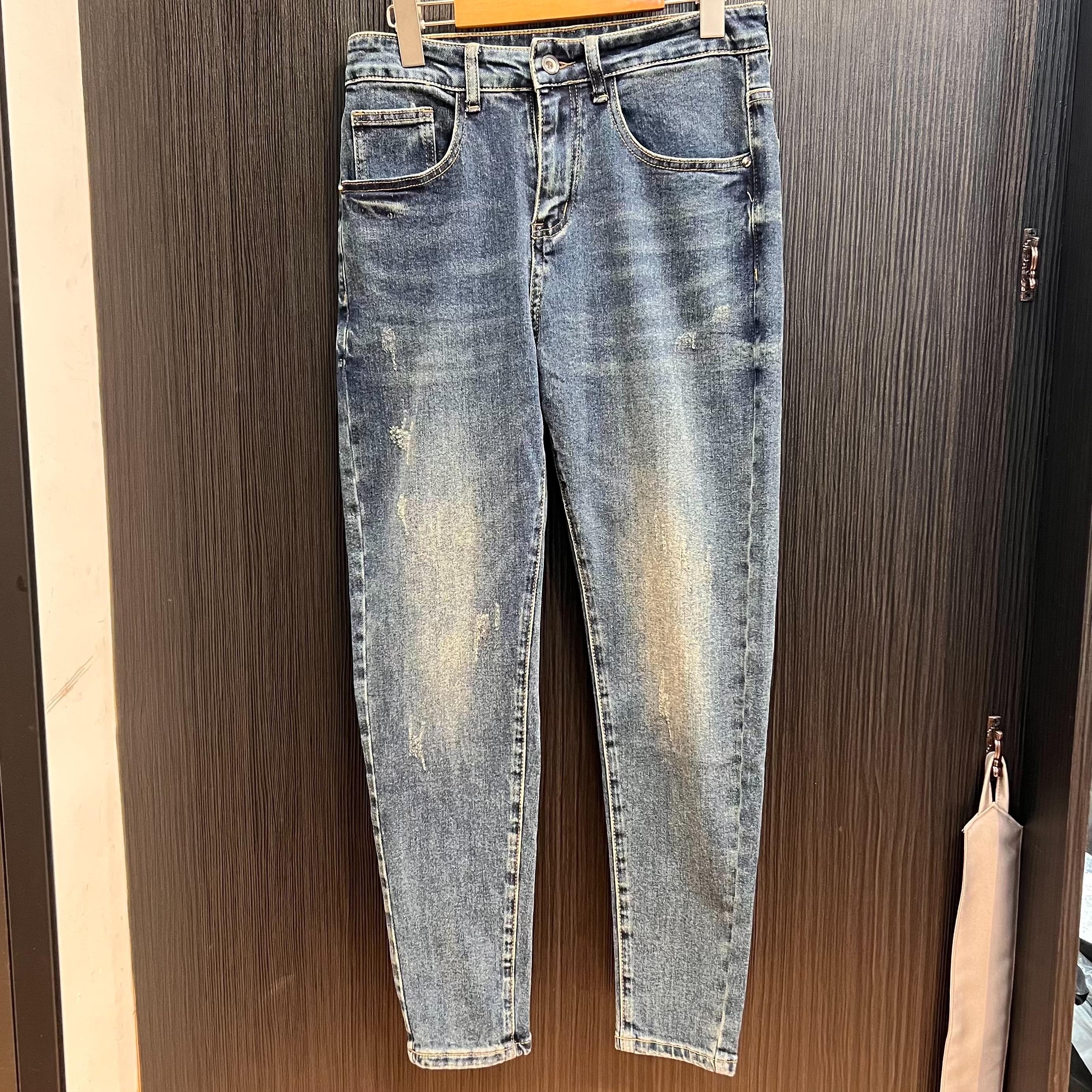 彈力修身牛仔鉛筆褲 9230