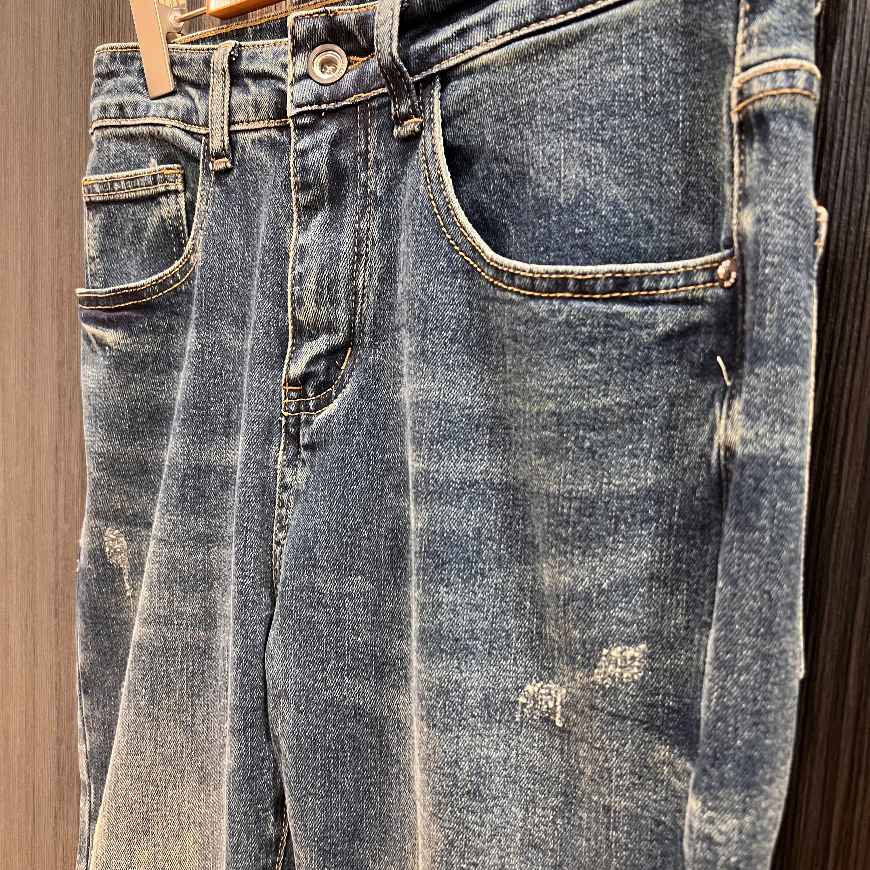 彈力修身牛仔鉛筆褲 9230