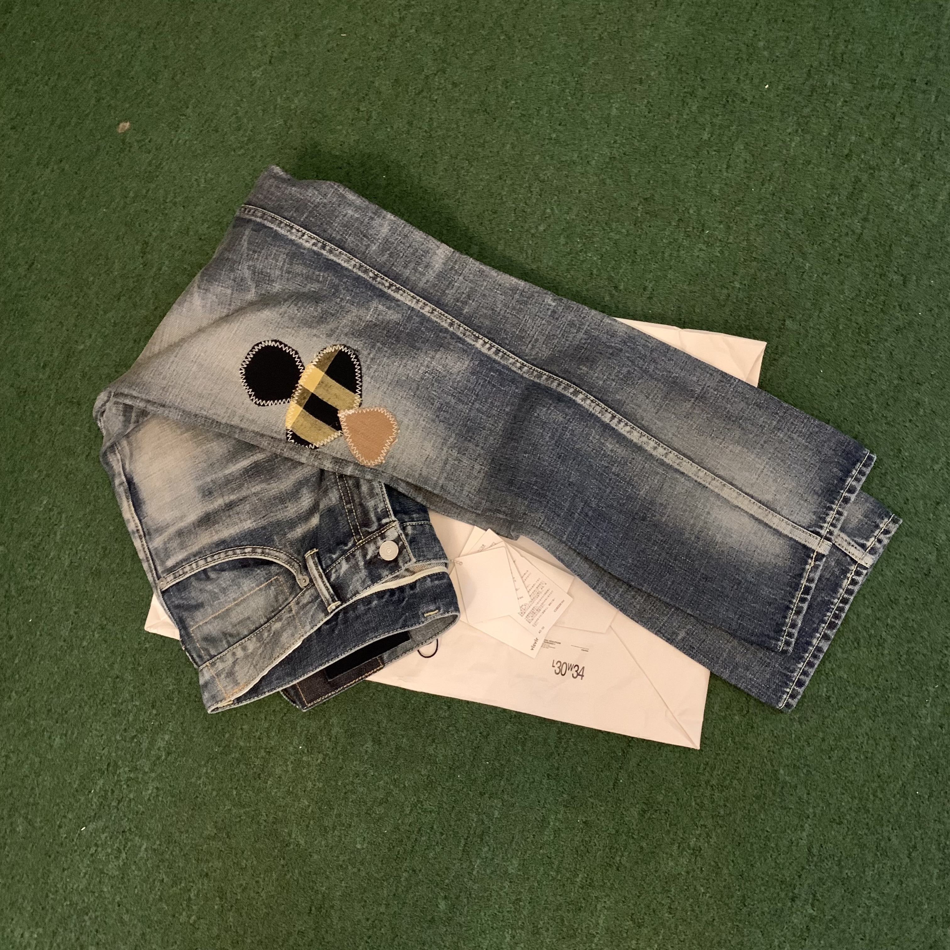 LAST PCS: VISVIM SOCIAL SCULPTURE 03 DAMAGED-7 JEANS - SIZE 34 HB SHOP ARRIVAL (現貨發售中)