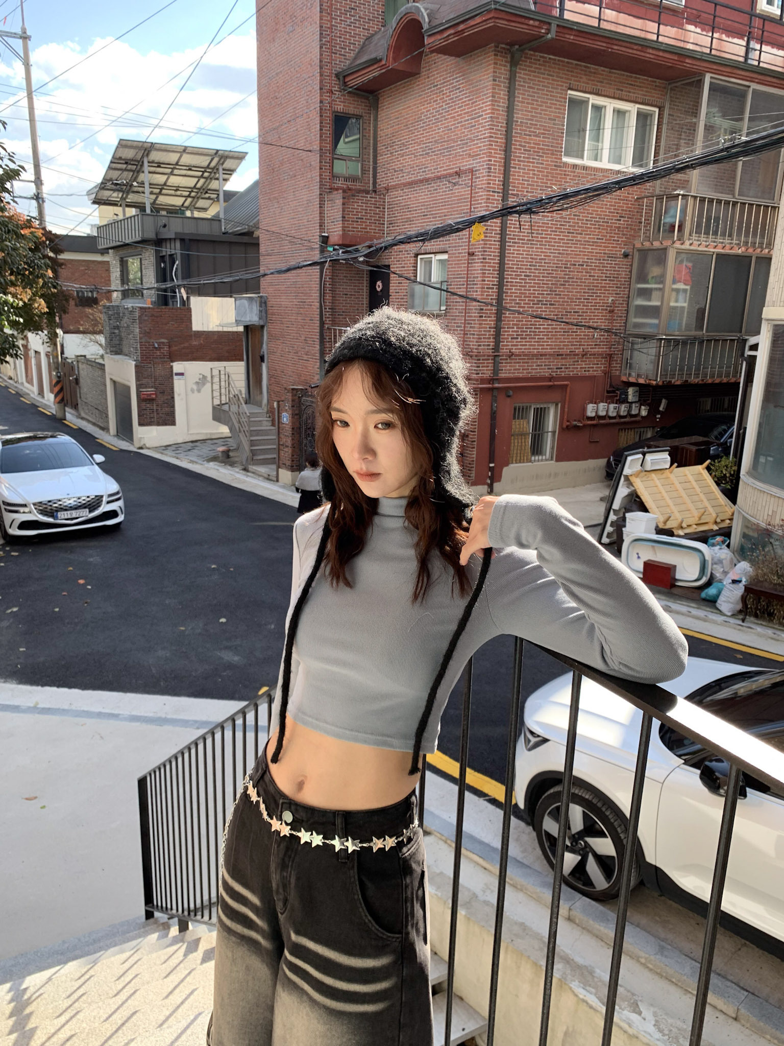 ISA_秋季入門款! bubble gum小立領麻糬衣_49007