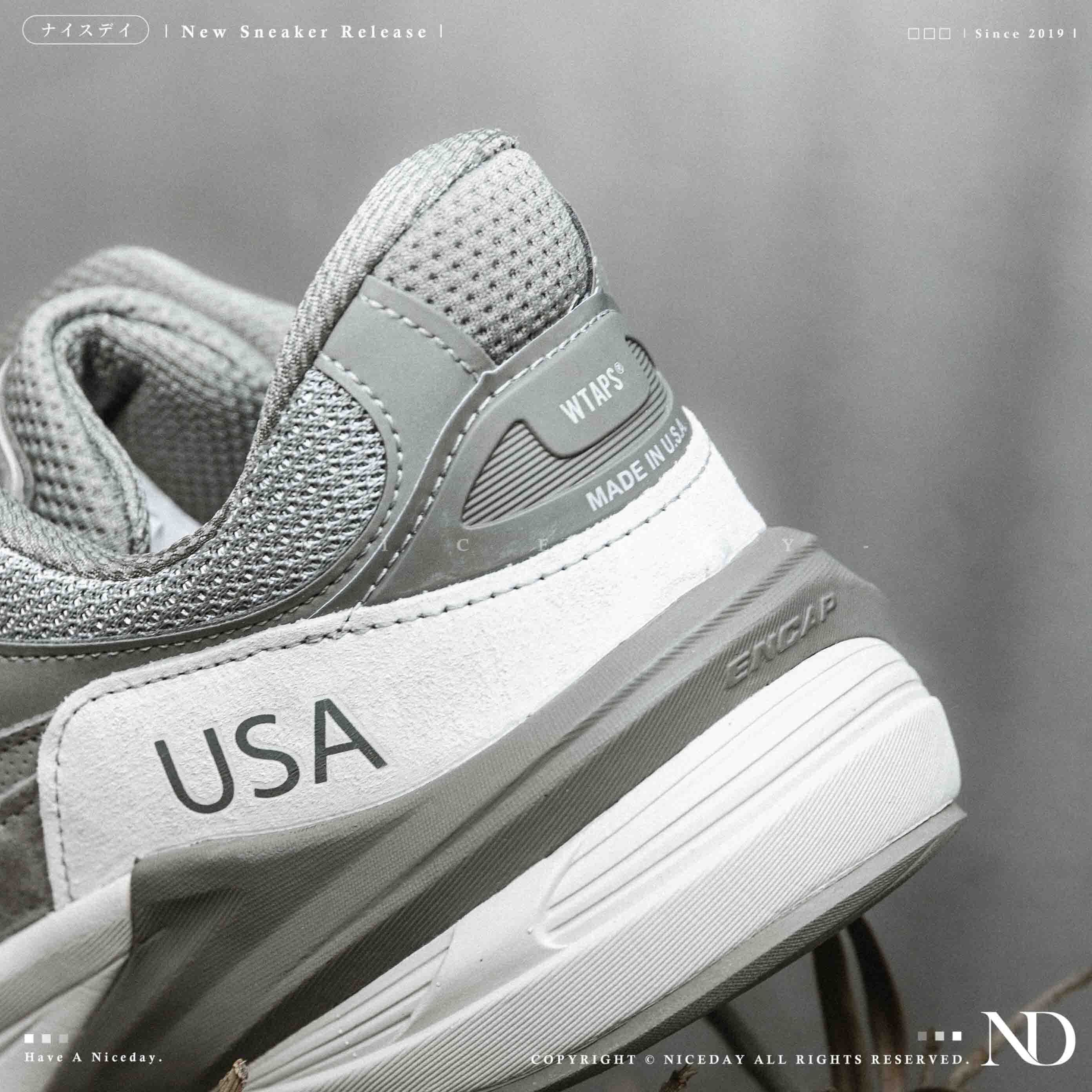 NICEDAY 代購 New Balance x WTAPS 990v6 Made in USA 聯名款 經典灰 男鞋 男女尺寸 M990WT6