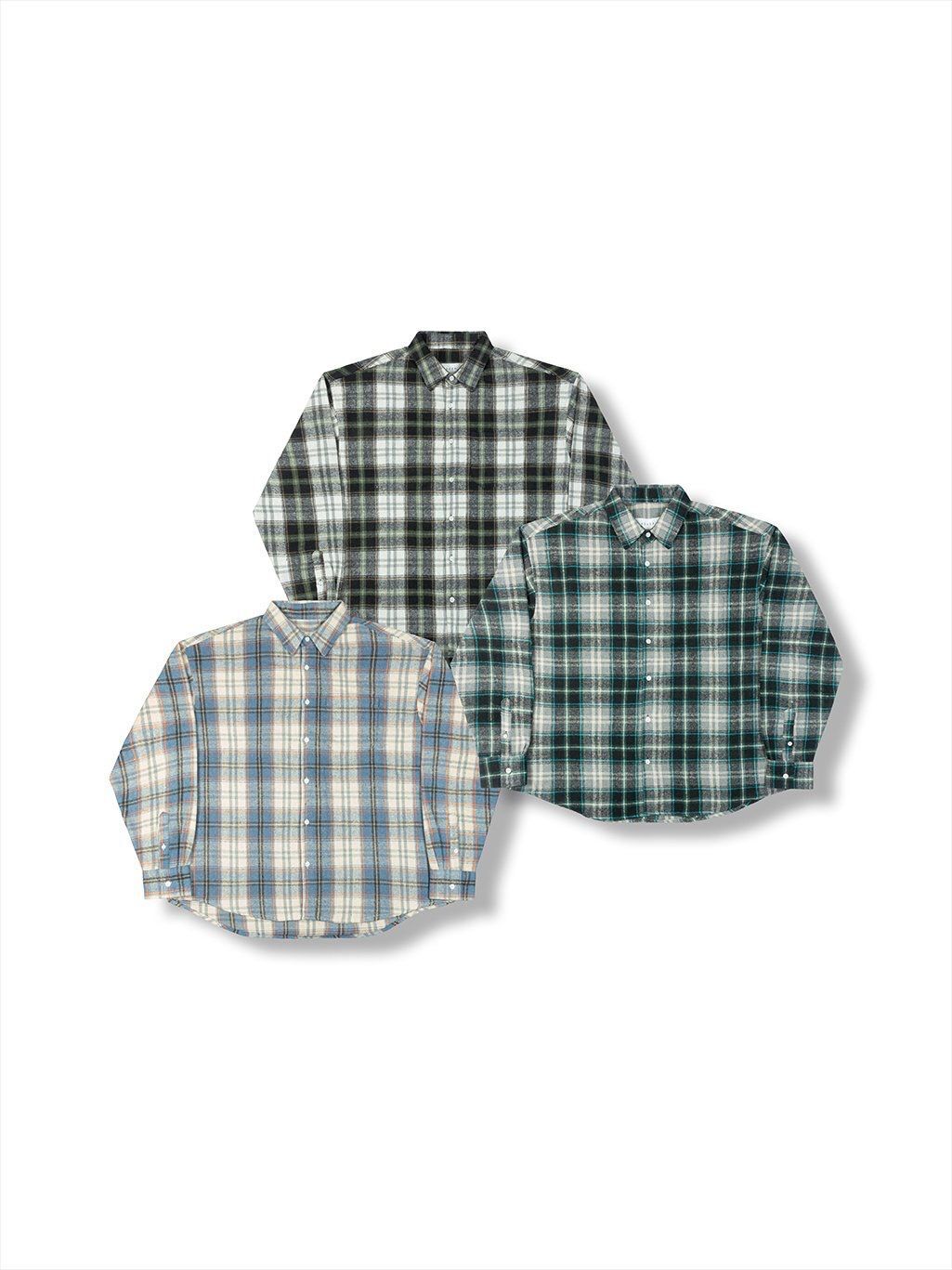 格仔長袖恤衫 40324-042S