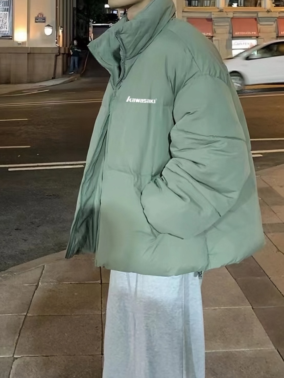 KAWASAKI 鴨絨 加厚 立領 羽絨外套 2色