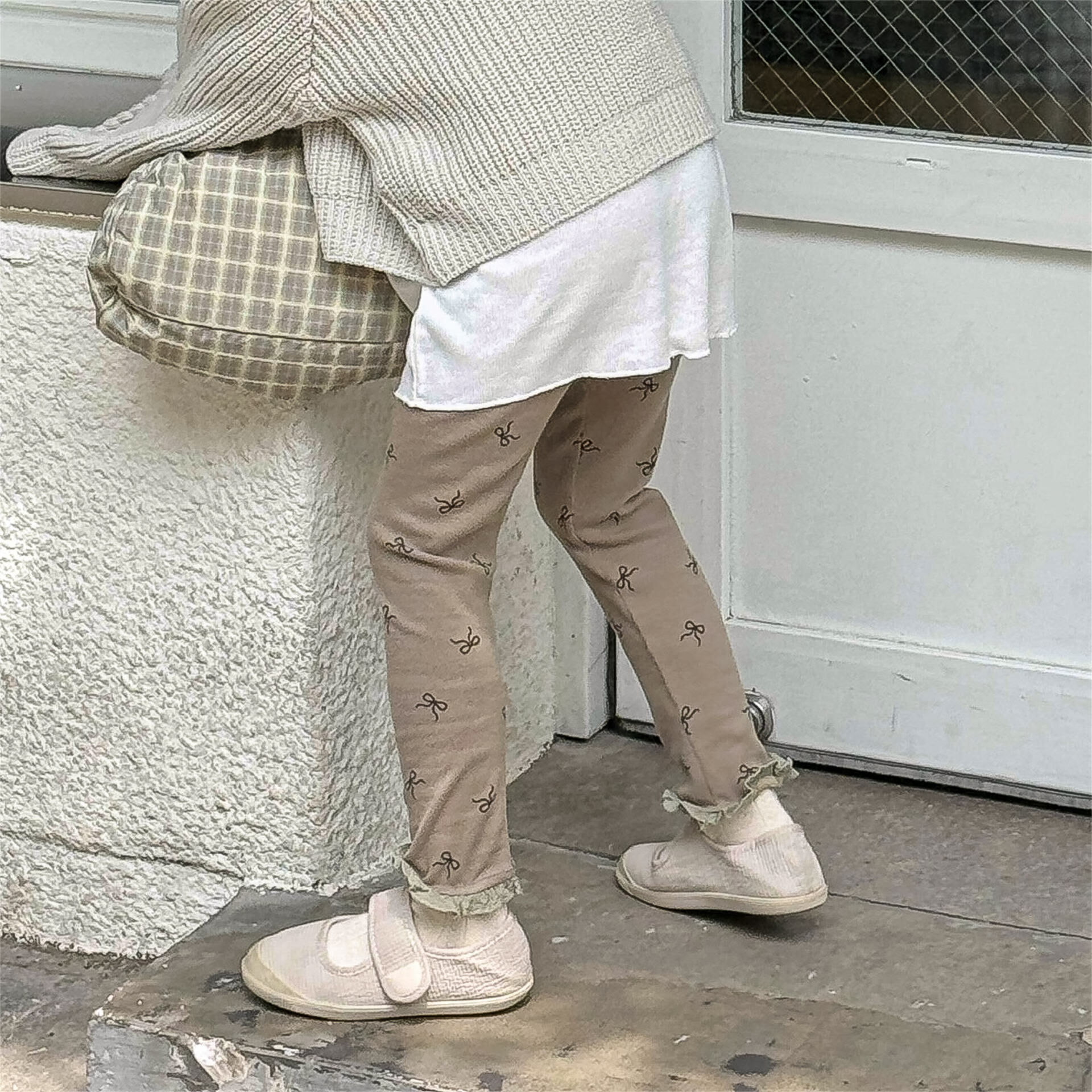 蝴蝶結花邊內搭褲(80-130)