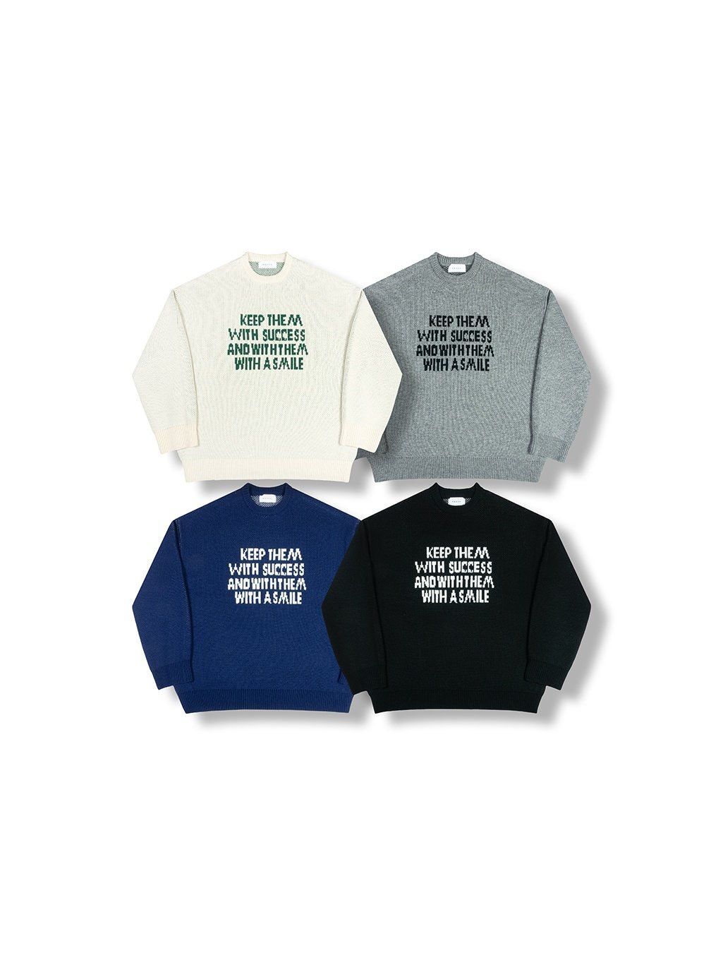 英文字針織衫 40324-044T