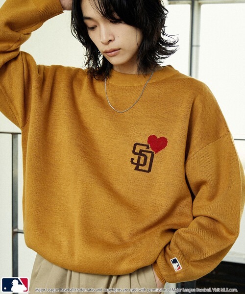 【預購】MLB 愛心LOGO 針織上衣 4色 MLBKINTHAER