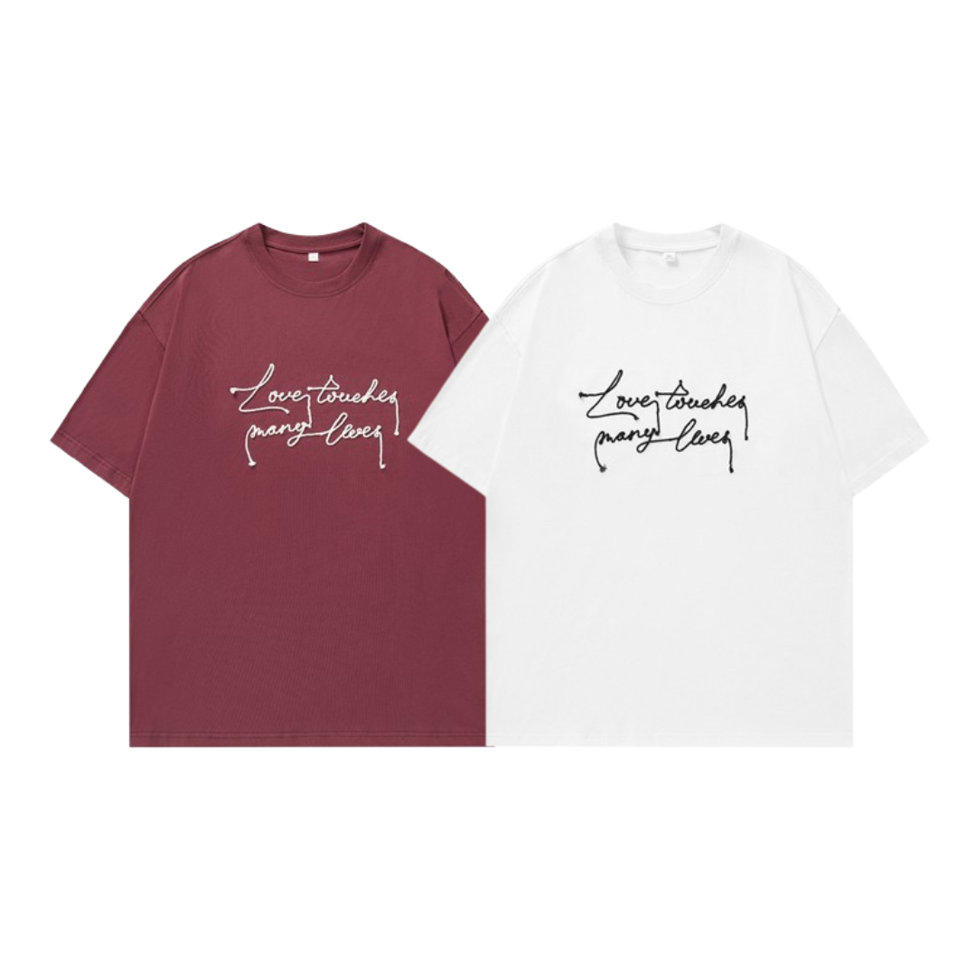 美式字母寬鬆純棉短袖 MT7168