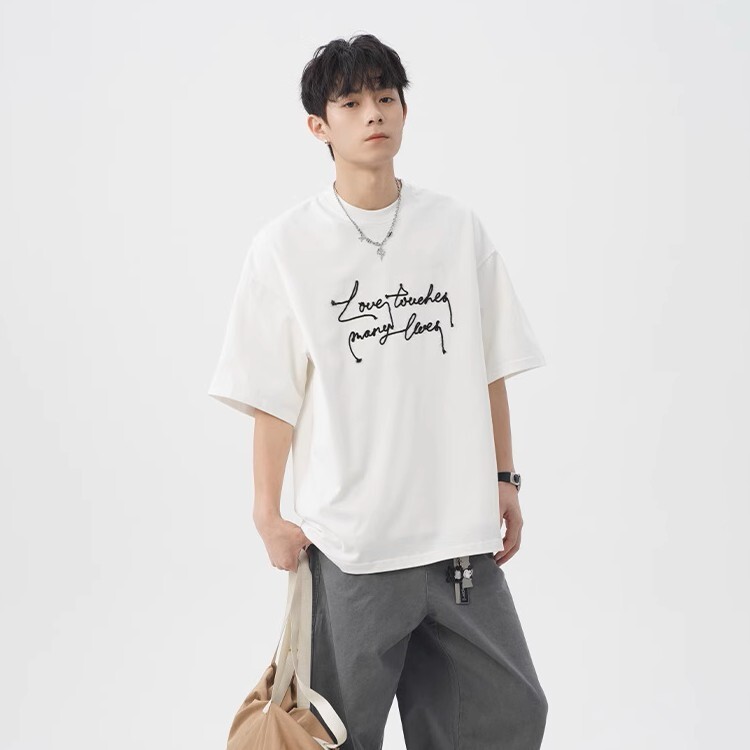 美式字母寬鬆純棉短袖 MT7168