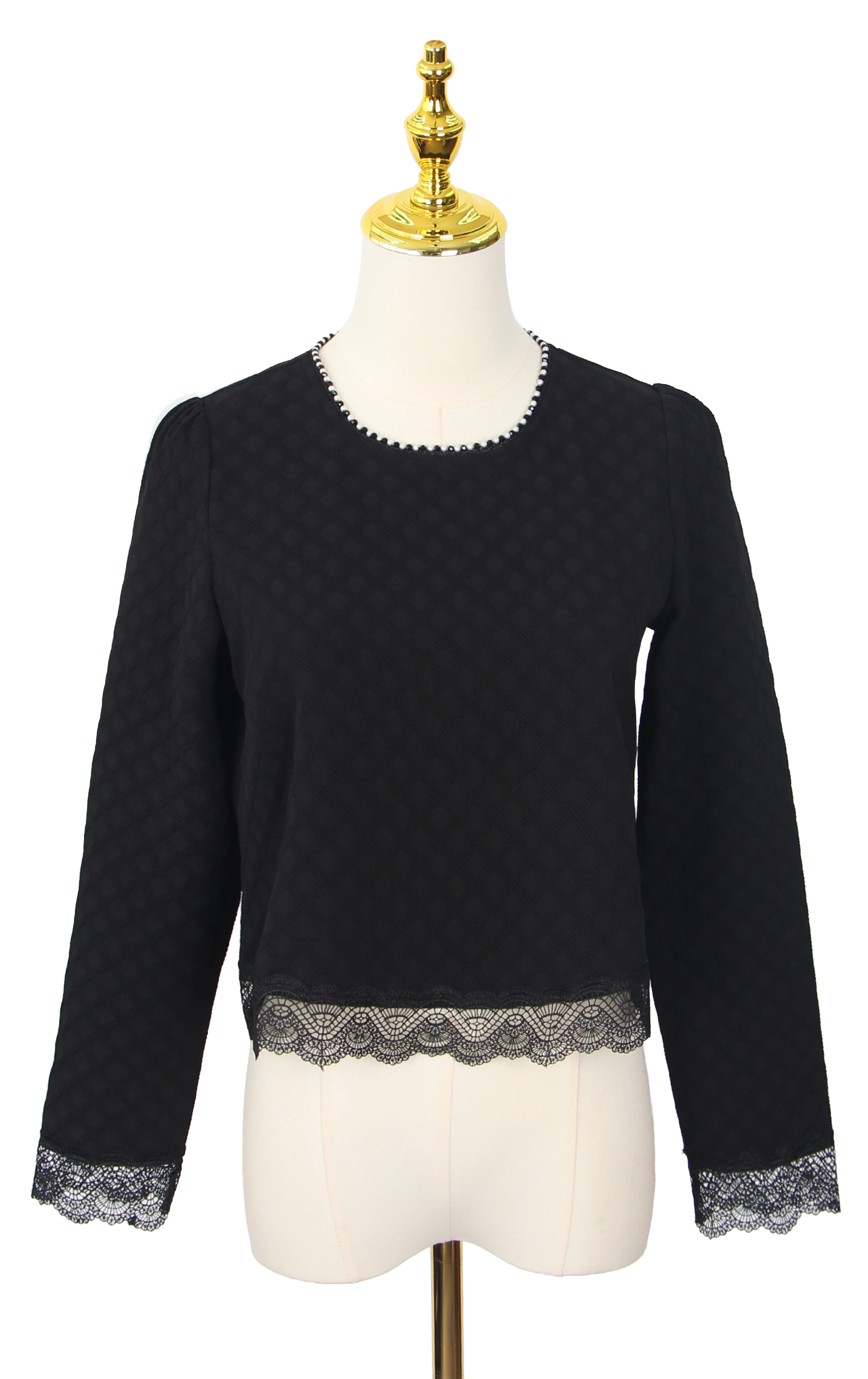 珍珠格紋上衣 SH271A