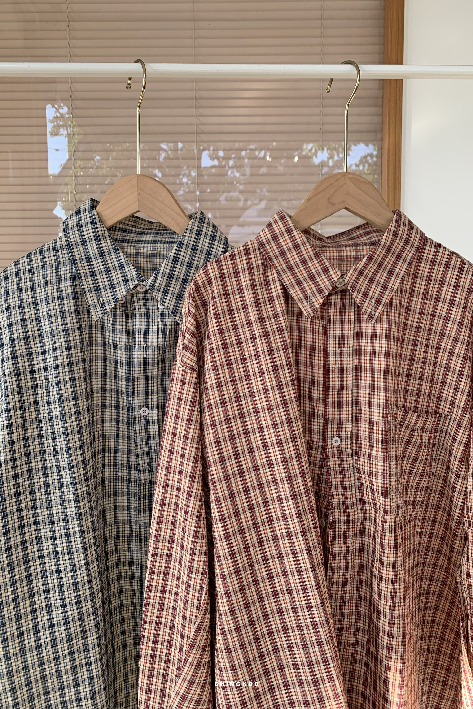 冬・Winter ²｜泡泡砂百搭小格子襯衫 2色