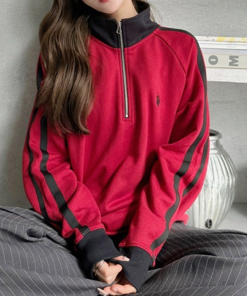 【預購】U.S. POLO ASSN. 半高領拉鍊上衣 6色 POLOLDHU