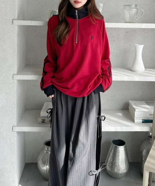 【預購】U.S. POLO ASSN. 半高領拉鍊上衣 6色 POLOLDHU