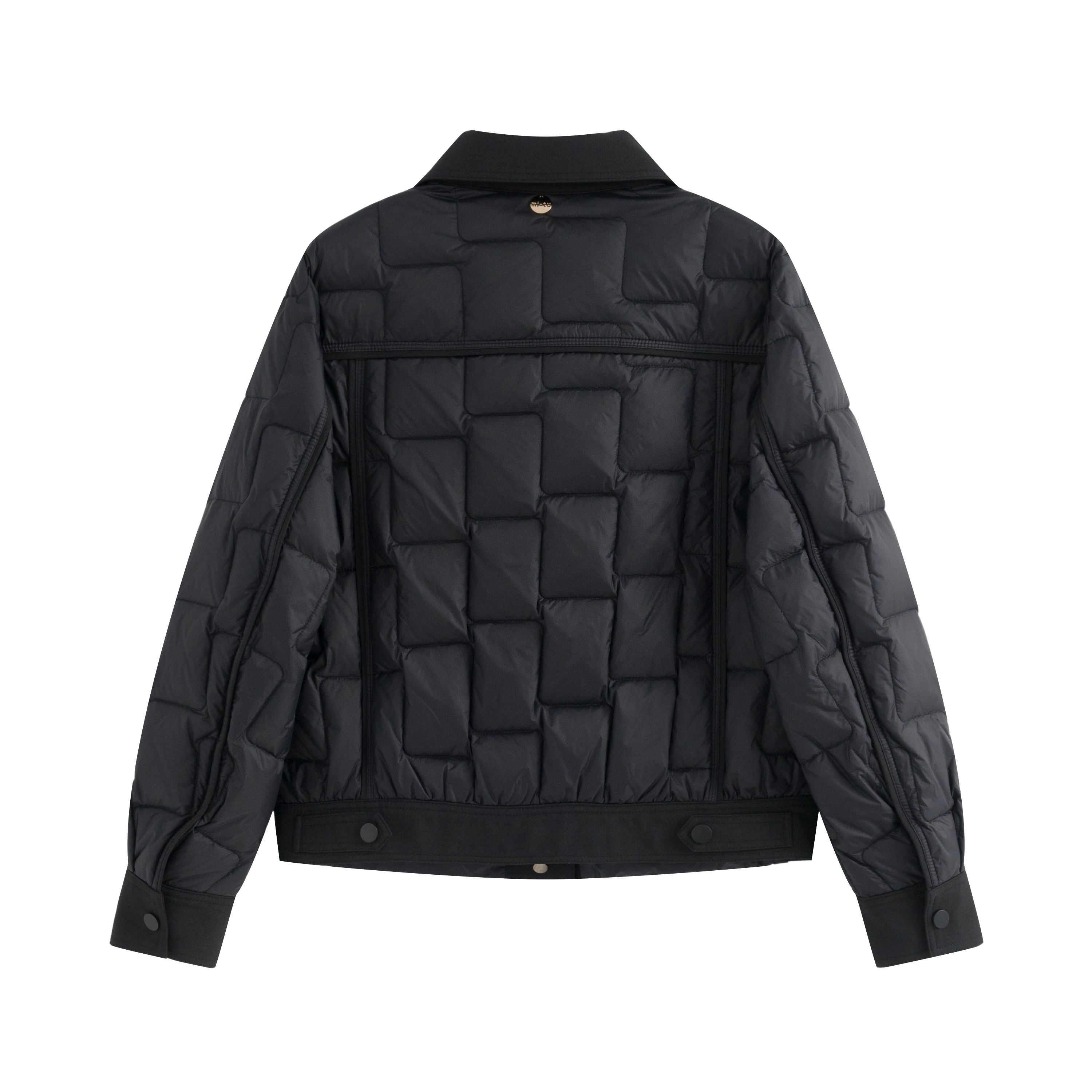 mi-tu 方格設計感羽絨服