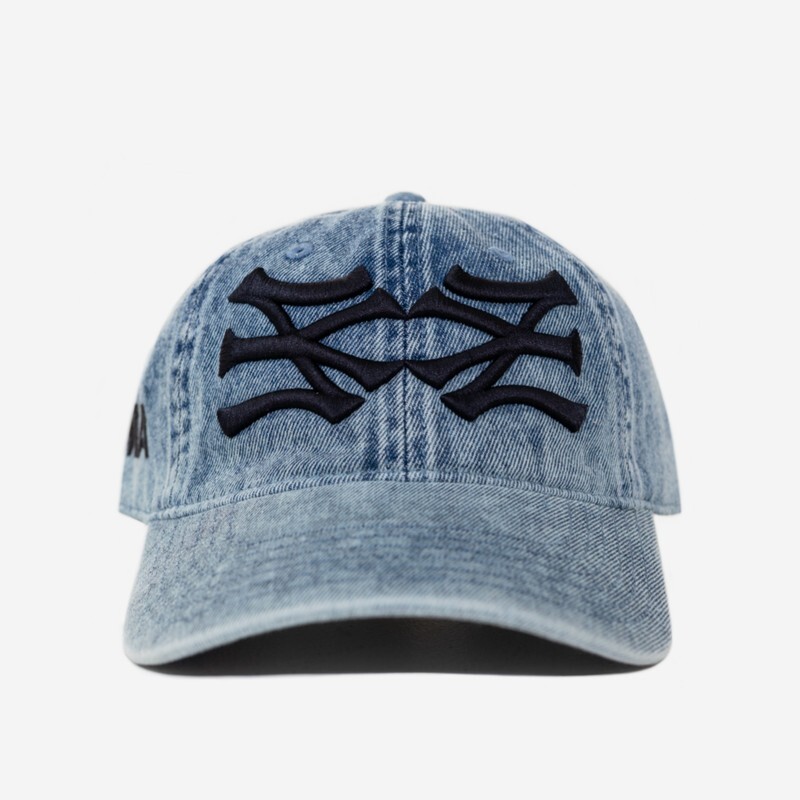 NY NY DENIM HAT (BLUE/BLK)