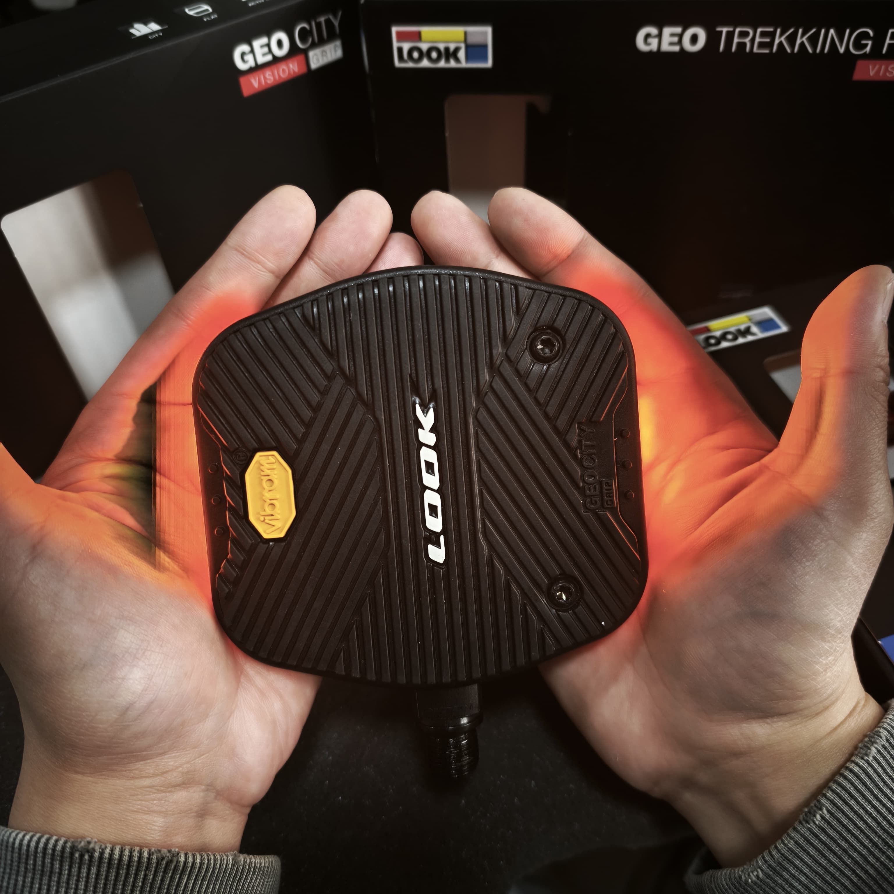 LOOK Geo City Grip Vision 單車腳踏（附燈）#24046