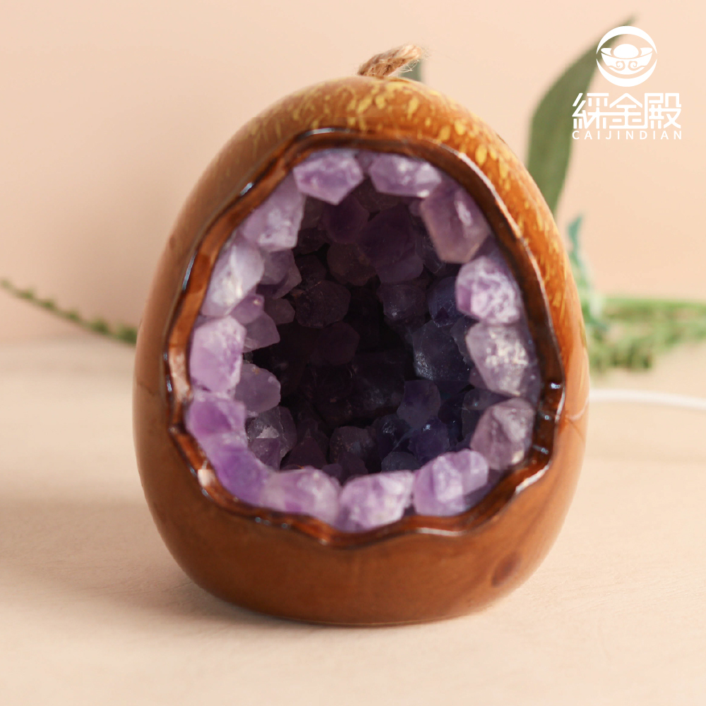 天然原礦紫晶簇USB夜燈｜清除負能量｜提升智慧｜紫水晶｜舒緩壓力【綵金殿】