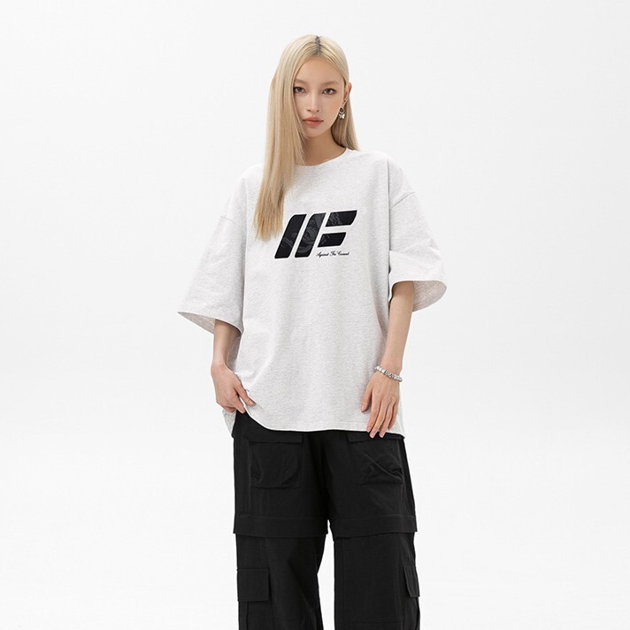 龍元素字母印花短袖 L7060