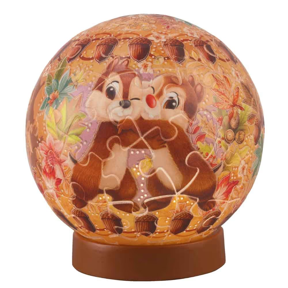 3D 球體拼圖 Lumi Orb Twinkle Magic / Chip and Dale (立體燈) (透明樹脂)