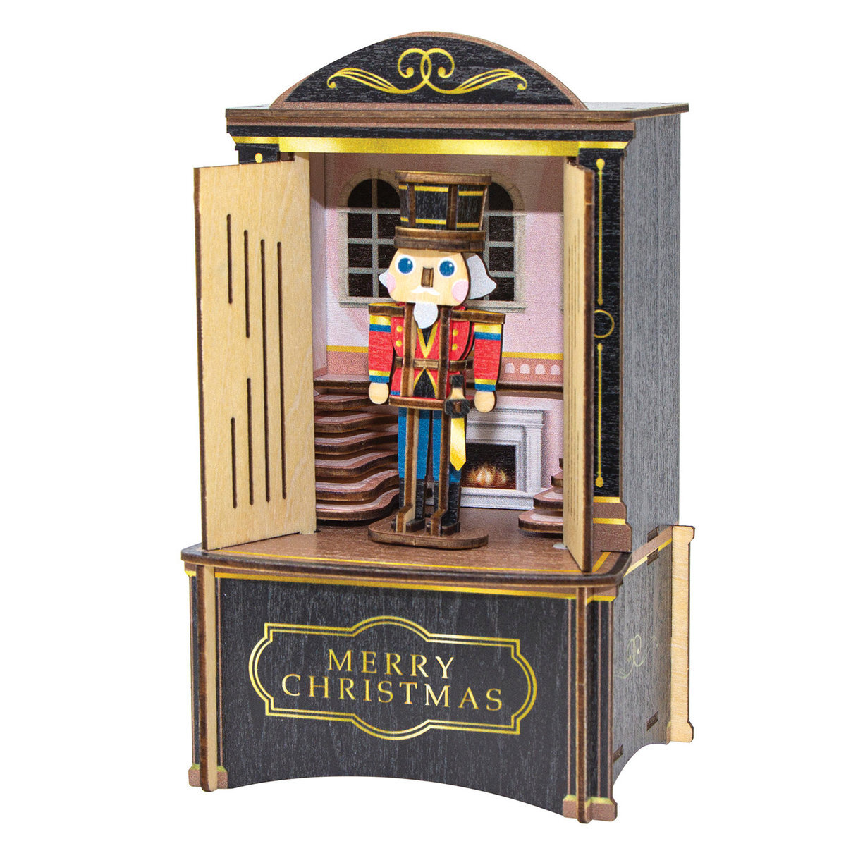 Jigzle 3D Plywood Puzzle - Musical Box: The Nutcracker Through the Magic Cabinet