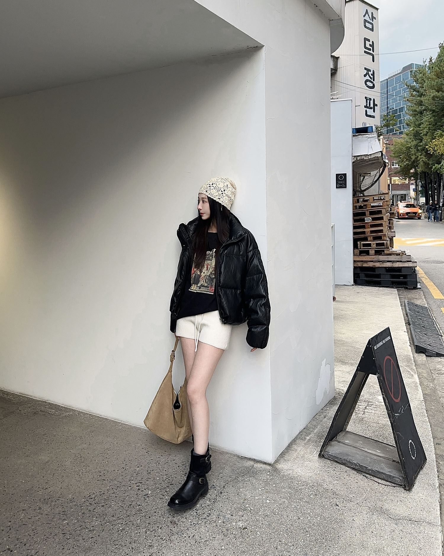 A1103 花花針織帽 / 3 colors