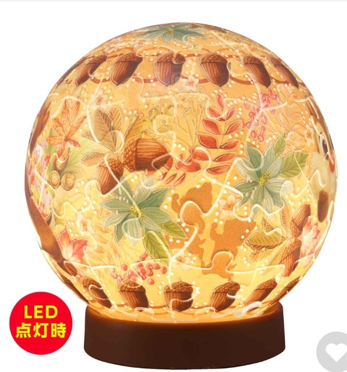 3D 球體拼圖 Lumi Orb Twinkle Magic / Chip and Dale (立體燈) (透明樹脂)