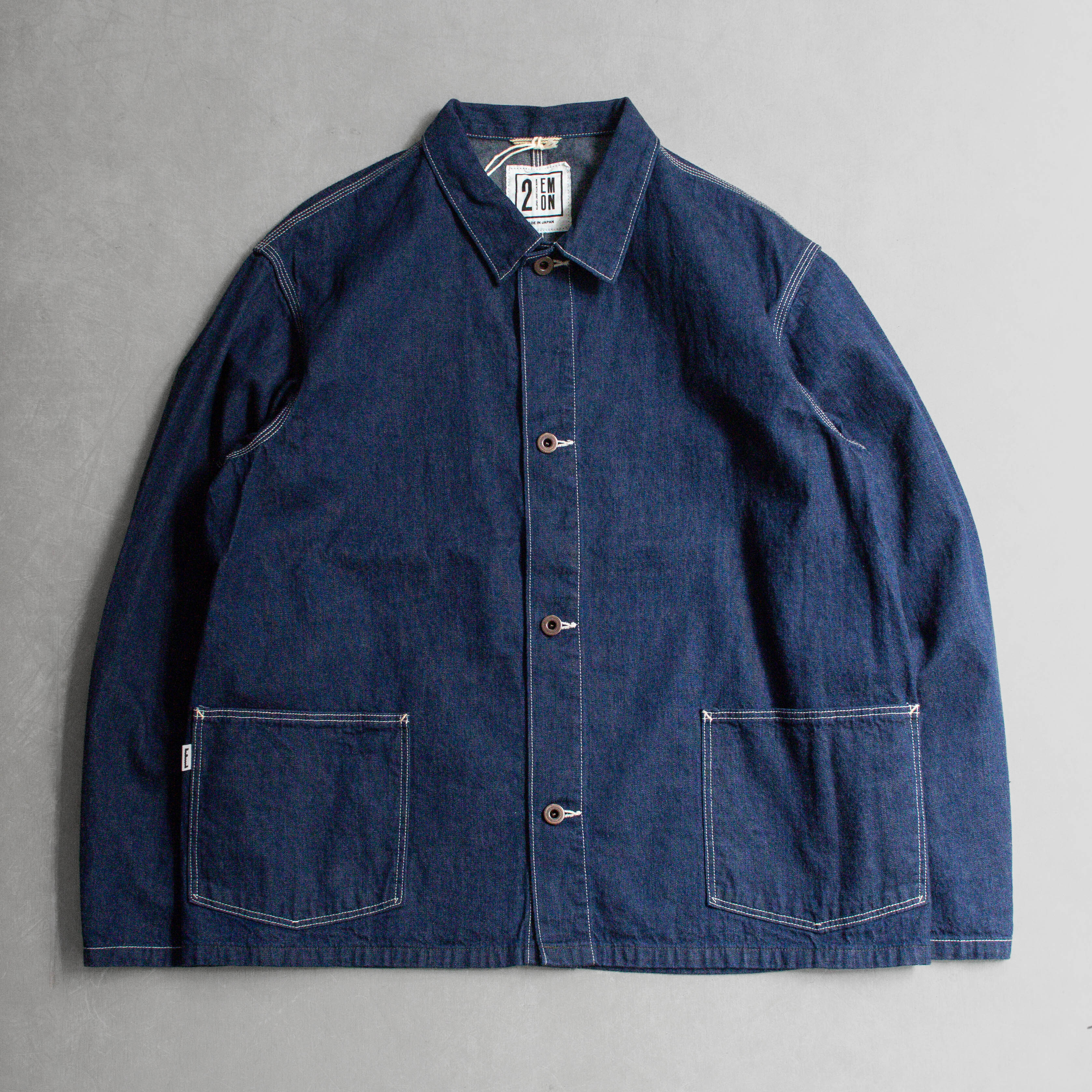 EMON SAGISO 10D 原色 丹寧 工作 外套