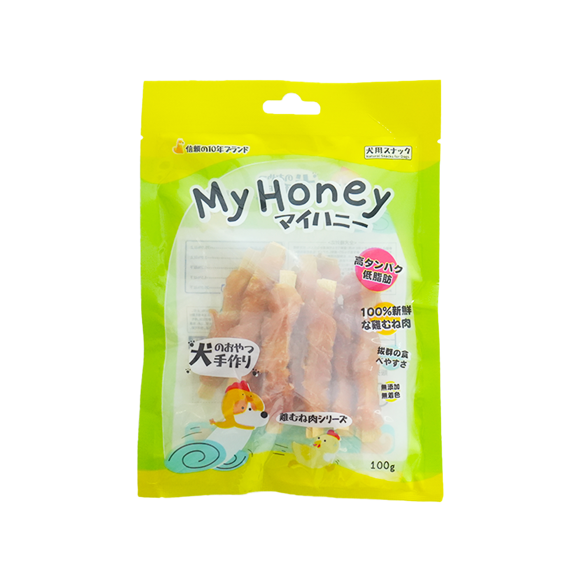 MyHoney．雞肉包鱈魚絲100g