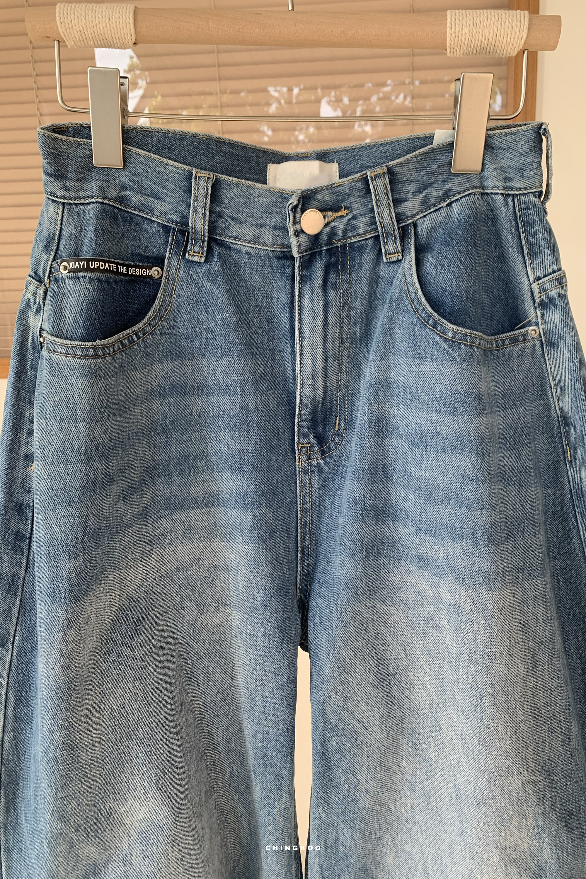 冬・Winter ²｜立體剪裁刷色牛仔長褲