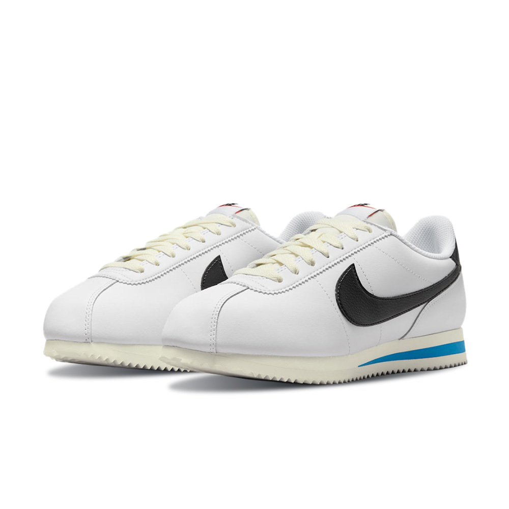 W Nike Cortez White Black Light Photo Blue 白底黑勾 DN1791-100
