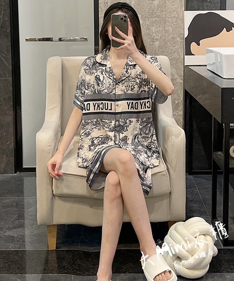 山水畫居家服睡衣